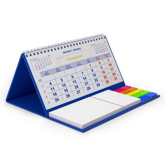 cowboy Pirate Patience Calendar de birou cu notite repozitionabile Clasic 1 | DeMedia