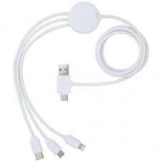 Pure 5-in-1 charging cable with antibacterial additive Pure 5-in-1 charging cable with antibacterial additive