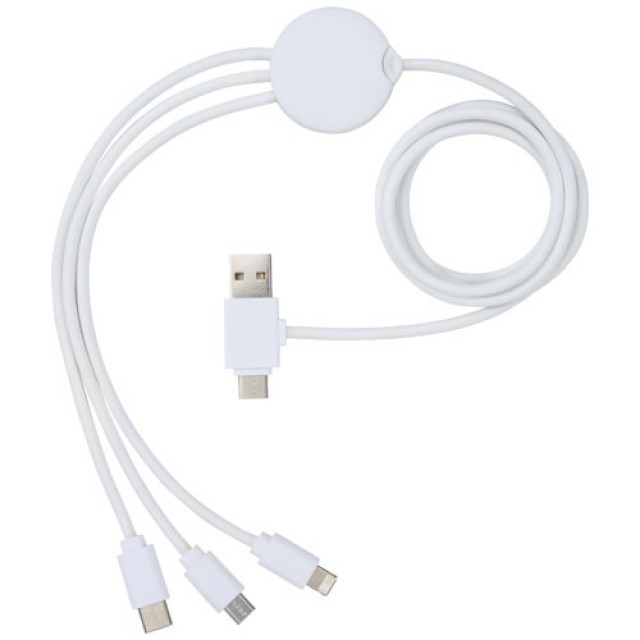 Pure 5-in-1 charging cable with antibacterial additive Pure 5-in-1 charging cable with antibacterial additive