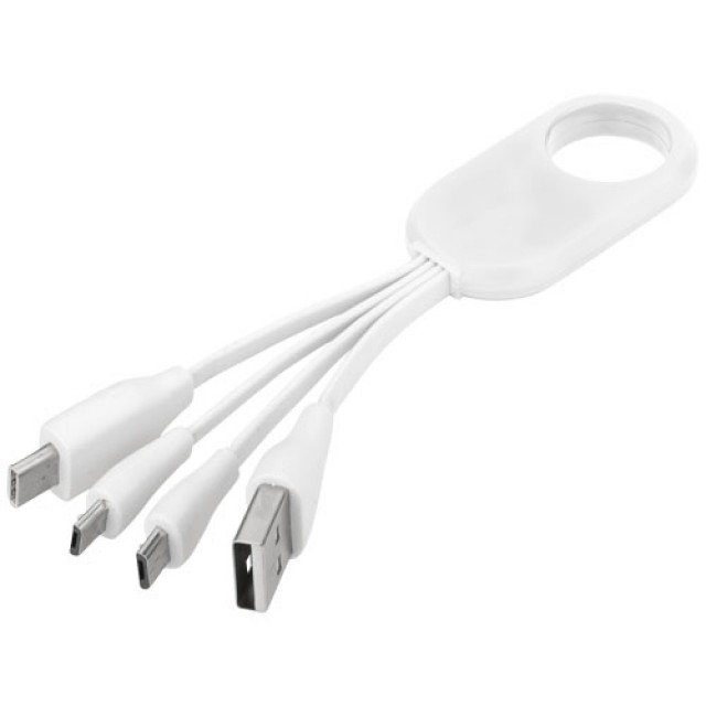 Troup 4-in-1 charging cable with type-C tip Troup 4-in-1 charging cable with type-C tip